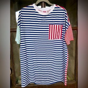 SOLID & STRIPED the Jourdan Dress - Classic T-shirt Color block